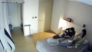 攝影機偷拍_白領夫妻日常性愛生活 反差婊媳婦表面性冷感 操完老公走後還自慰一下