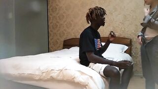 黑人約炮 小黑探花 很無奈的口爆