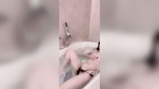 白皙性感綠茶【靜雅】洗澡 自慰 噴水吃雞被金主幹 粉紅私處還長個痣 -06